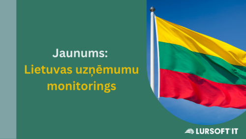 Jaunums: “Lursoft IT” klientiem pieejams Lietuvas uzņēmumu reģistrācijas datu izmaiņu monitorings